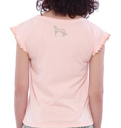 T-shirt pyjama rose fluo en coton - BeMelba