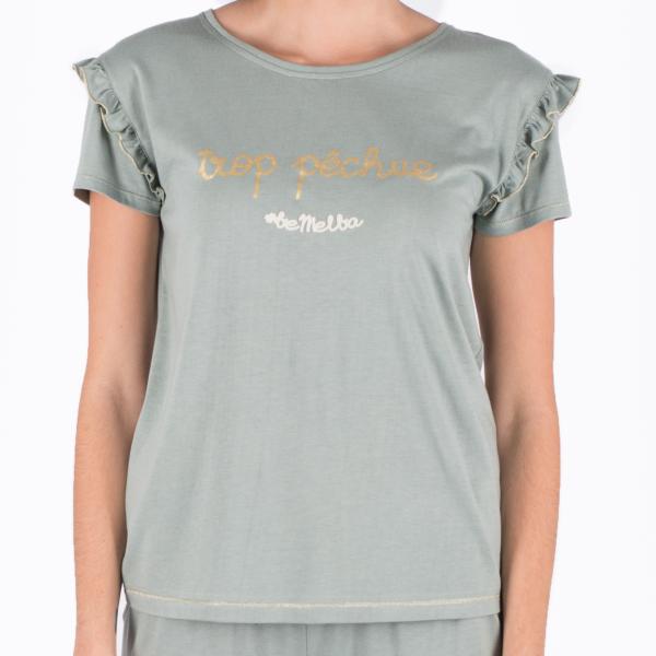 T-shirt pyjama femme manches courtes