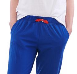 Pantalon Saint-Tropez bleu uni